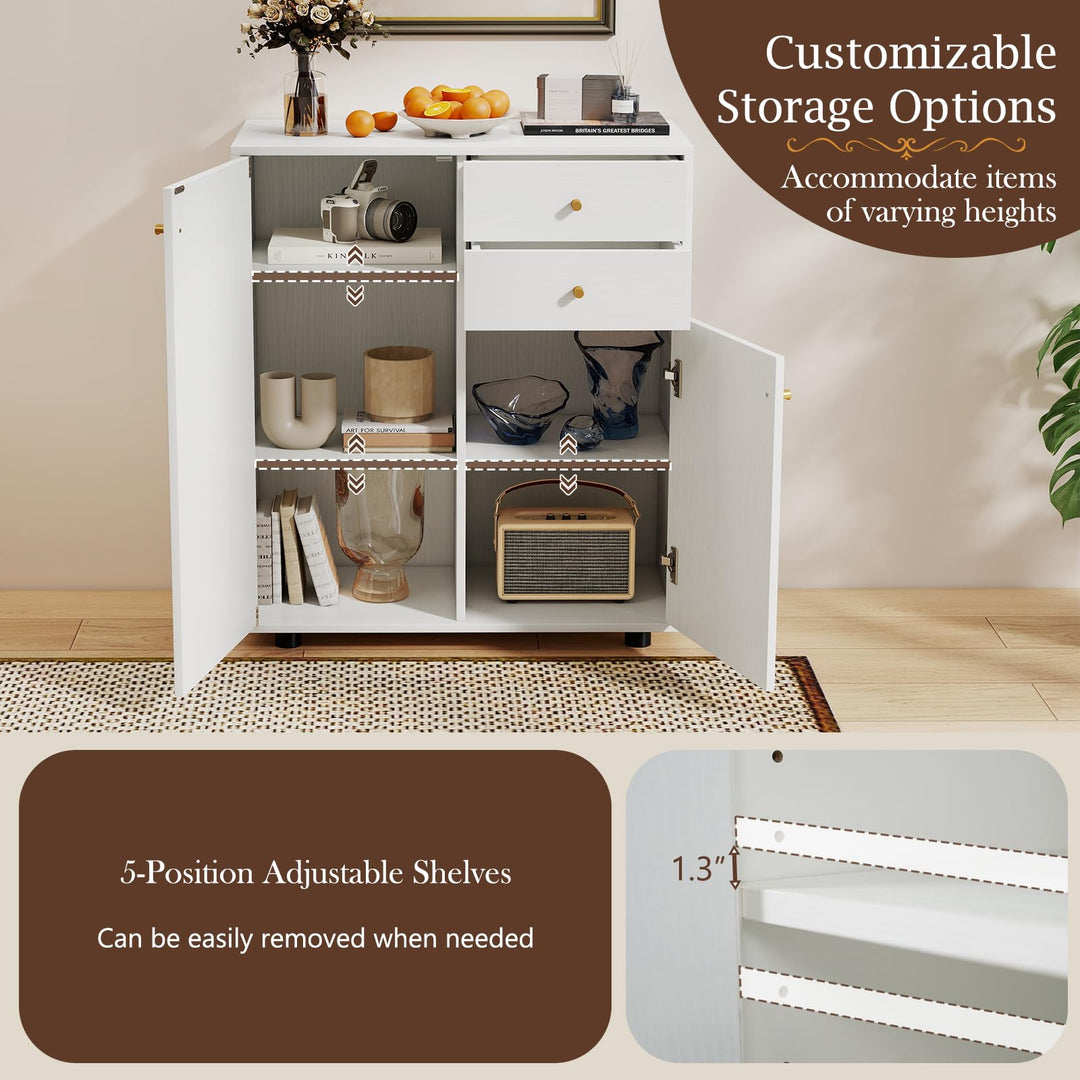 Giantex Sideboard Buffet Cabinet Modern Sideboard Storage Cabinet