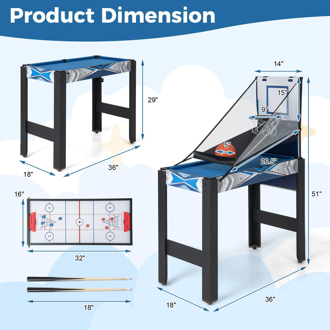 Giantex 6 in 1 Multi Game Table