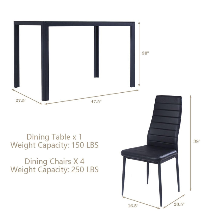 Giantex 5 Pcs Dining Table Set for 4