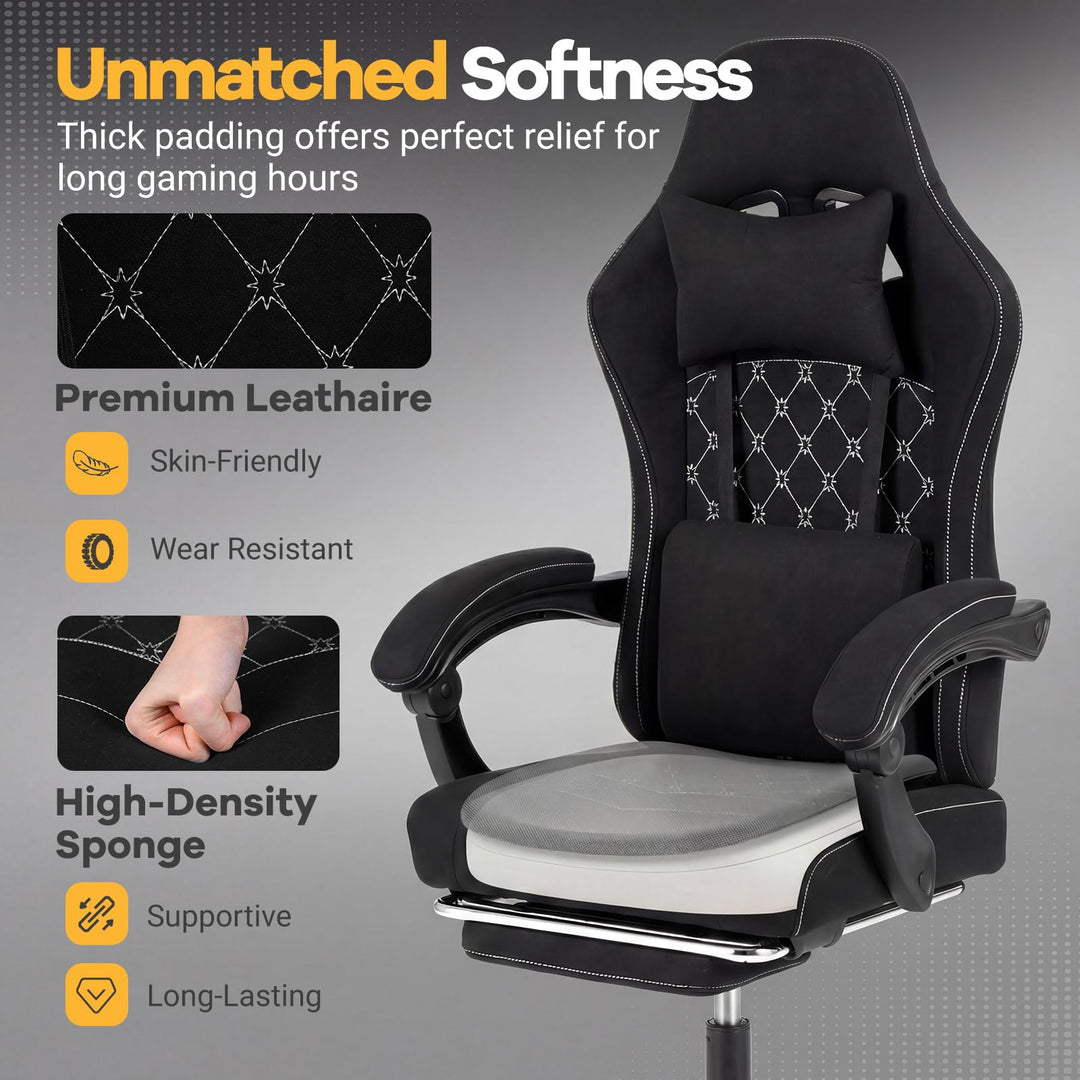 Giantex Gaming Chair | Ergonomic Computer Chair with Headrest