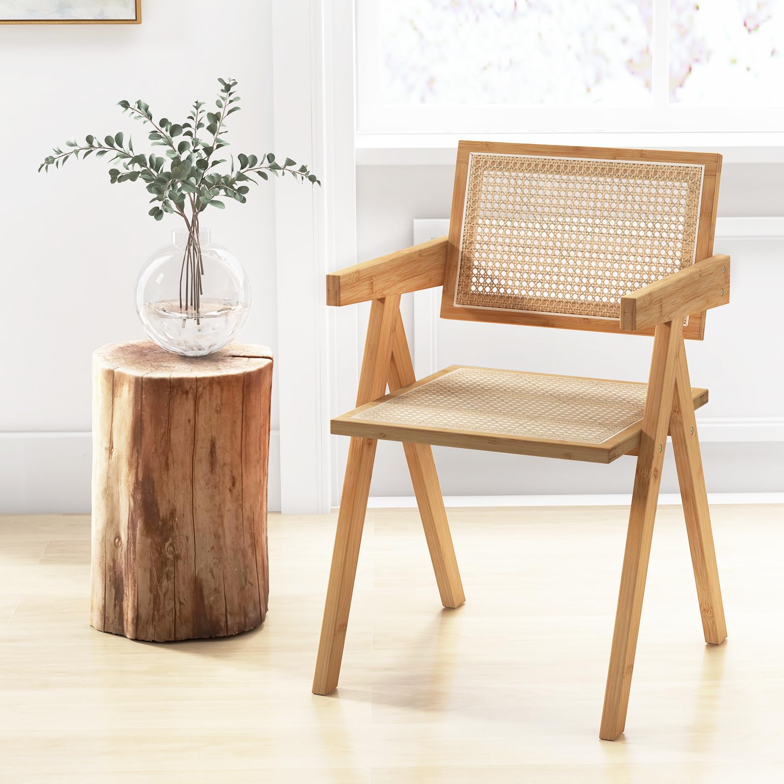Giantex Rattan Accent Chair Set of 2