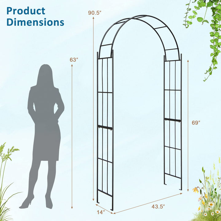 Giantex Garden Arch Trellis for Climbing Plants