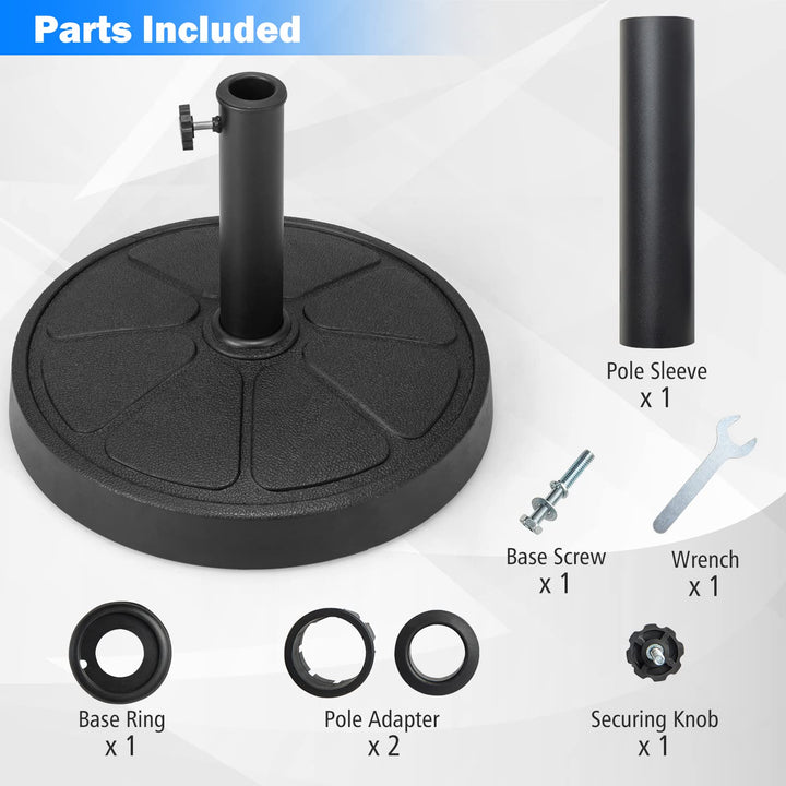 Giantex 31/40 lbs Patio Umbrella Base