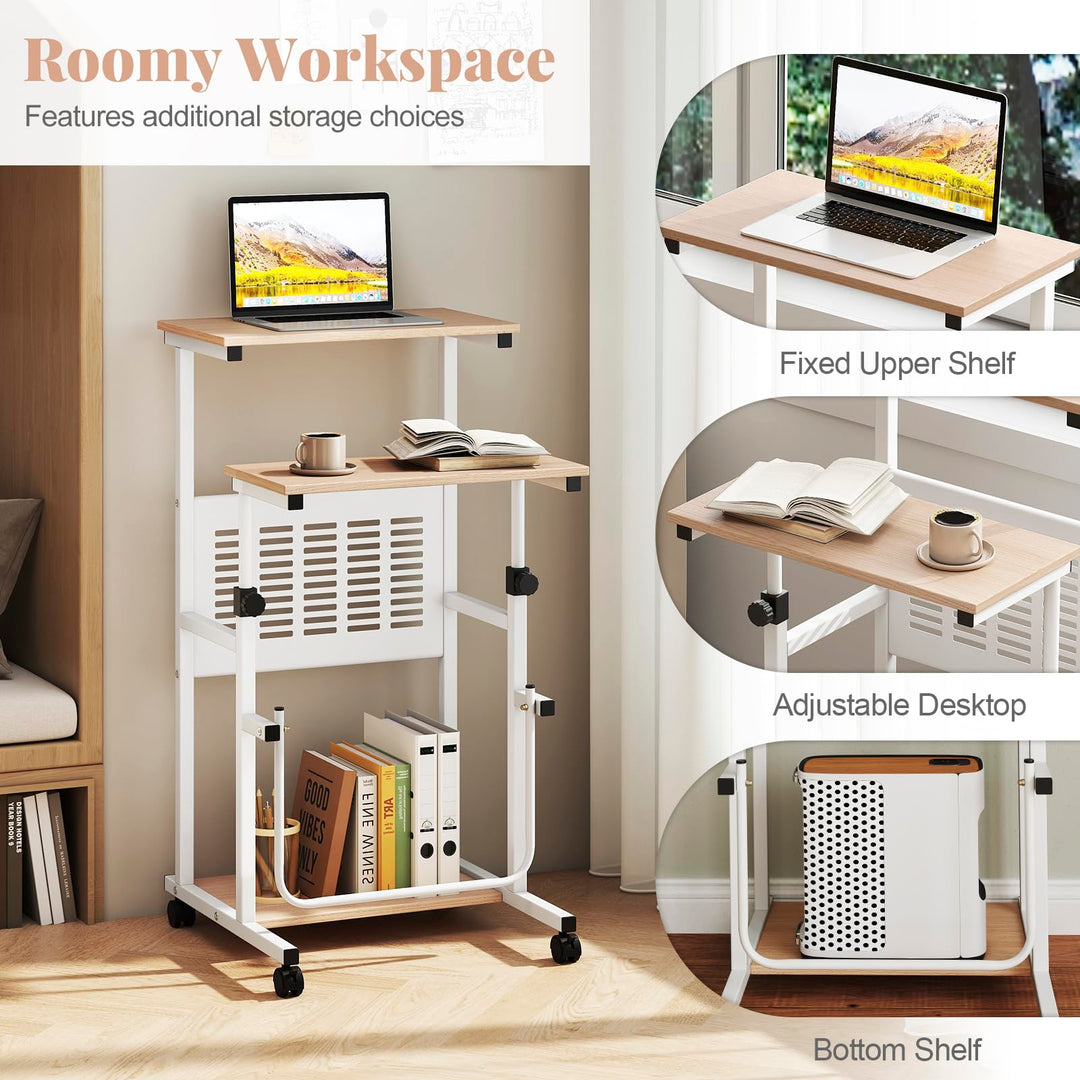Giantex Small Standing Desk for School Lecture Home Office
