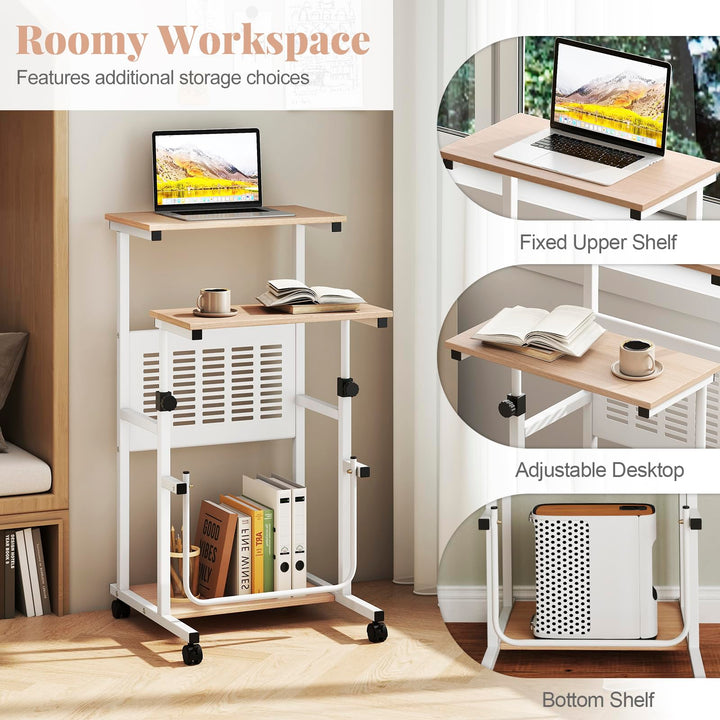 Giantex Small Standing Desk for School Lecture Home Office