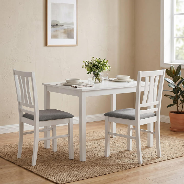 Giantex Wood Dining Chairs Set of 2/4 with Slat Back