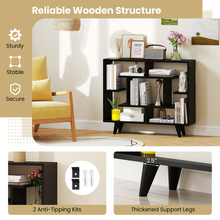 Giantex 3 Tier Geometric Bookshelf