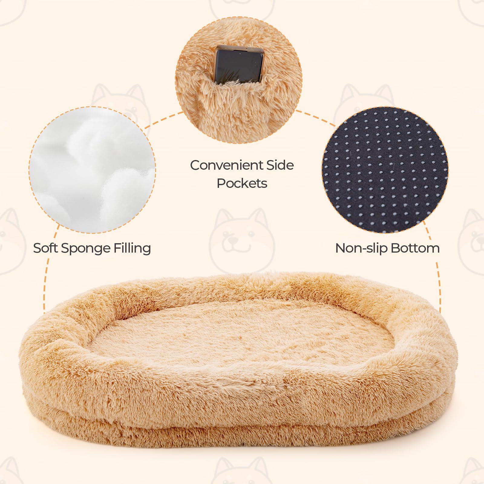 Giantex Human Dog Bed - 71" x 45" Large Human Size Dog Bed for Adult