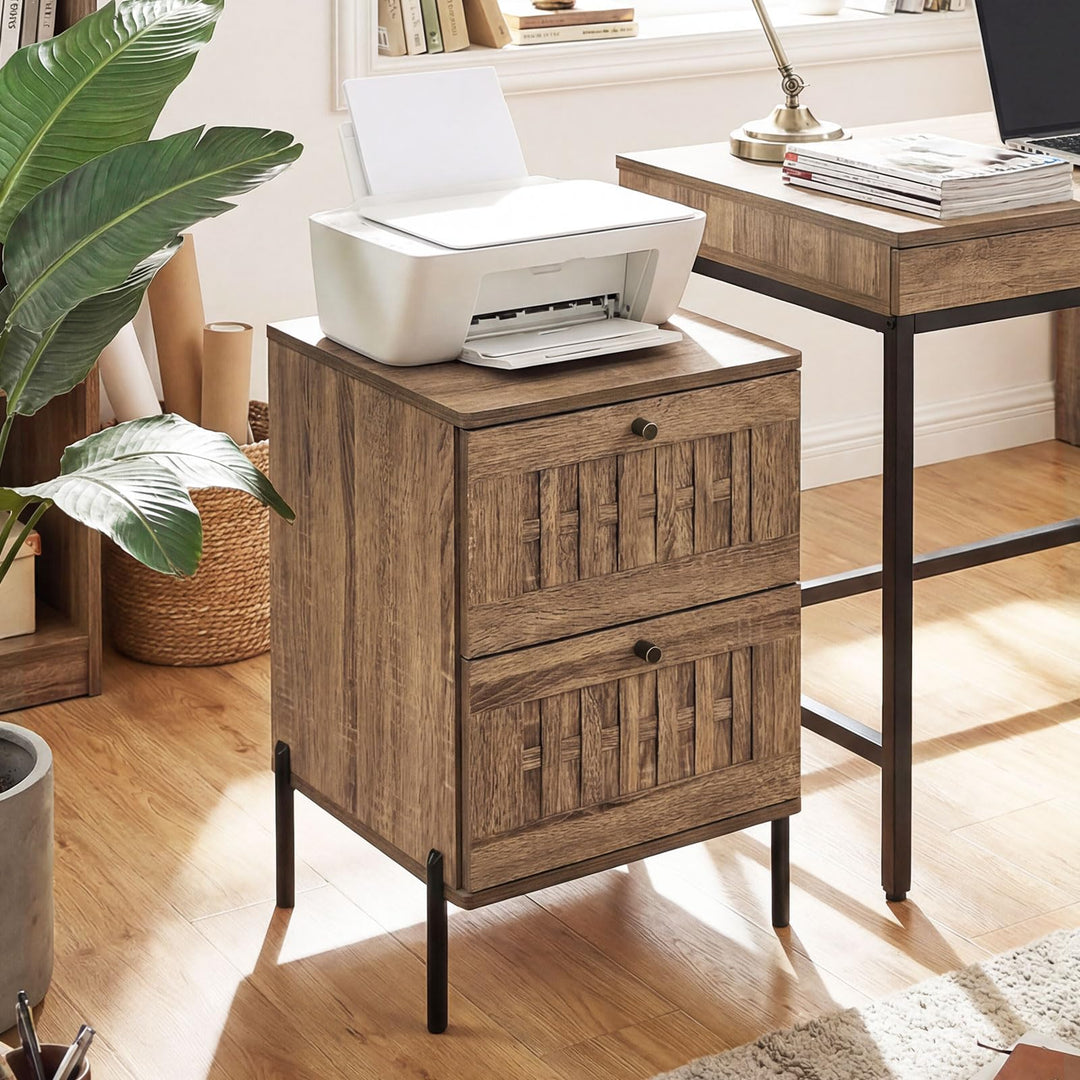 Giantex Night Stand Set 1/2 Mid Century Modern Sofa End Bedside Table