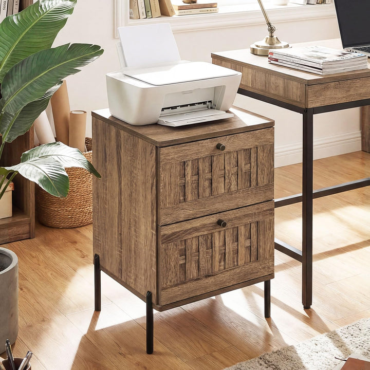 Giantex Night Stand Set 1/2 Mid Century Modern Sofa End Bedside Table