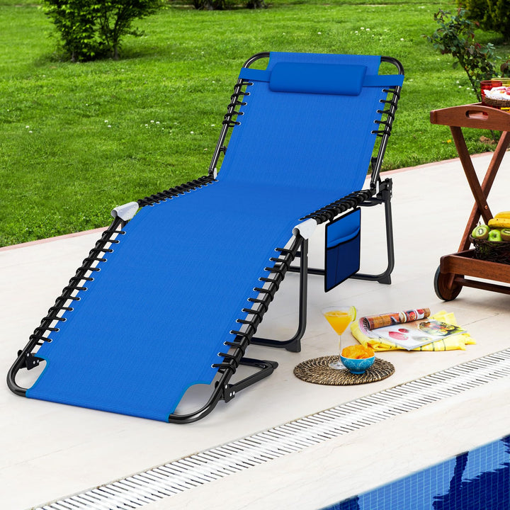 Giantex Lounge Chair Outdoor with 4 Adjustable Positions
