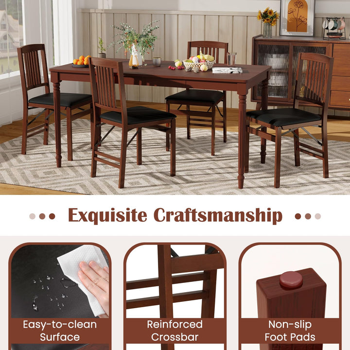 Giantex Folding Dining Chairs Set