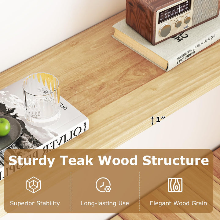 Giantex 71" Solid Wood Console Table(71" x 12" x 31")