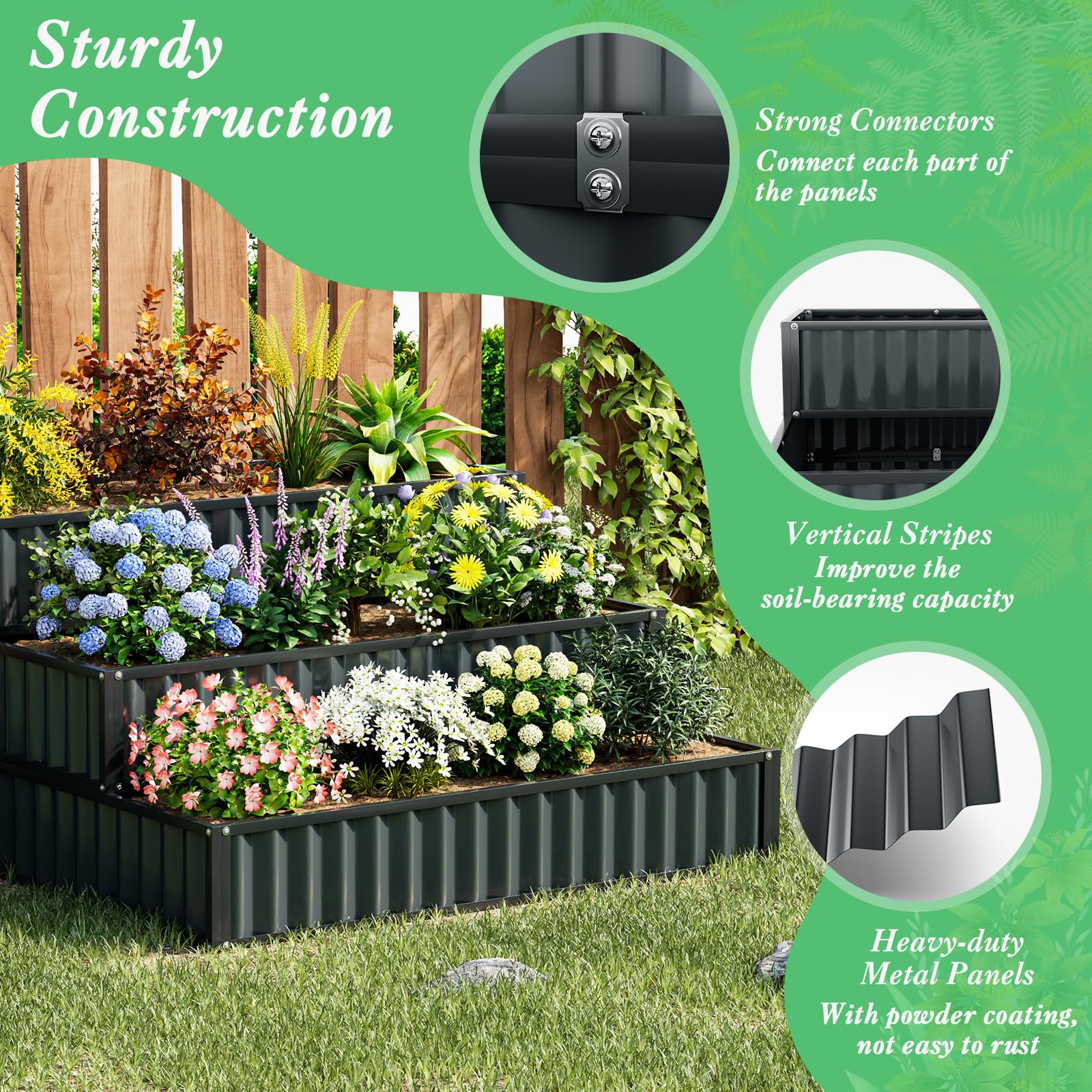 Giantex 3 Tier Raised Garden Bed