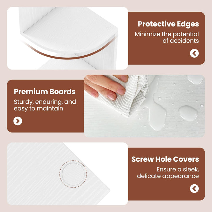 Giantex Corner Shelf Wall Mounted Set of 1/2