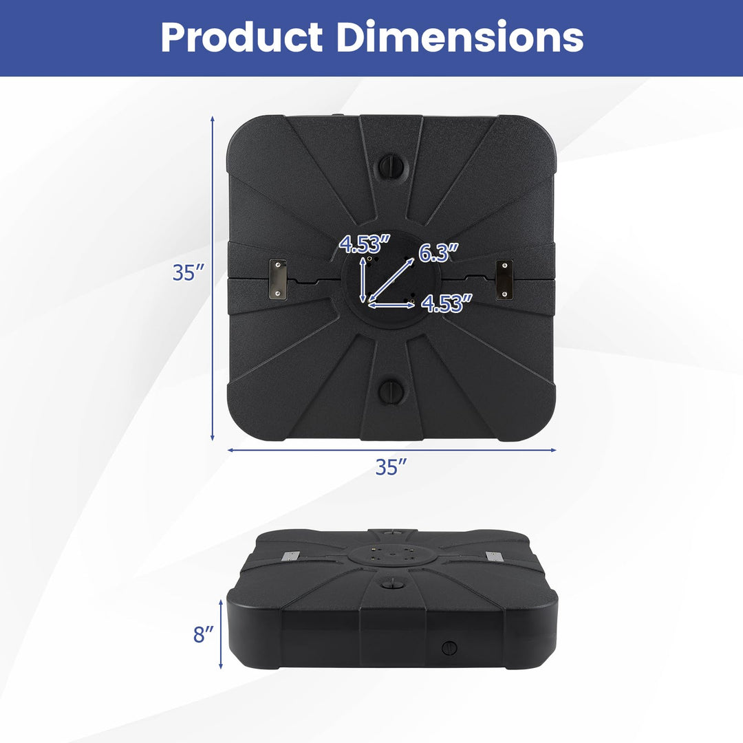 Giantex 375 lbs Cantilever Umbrella Base