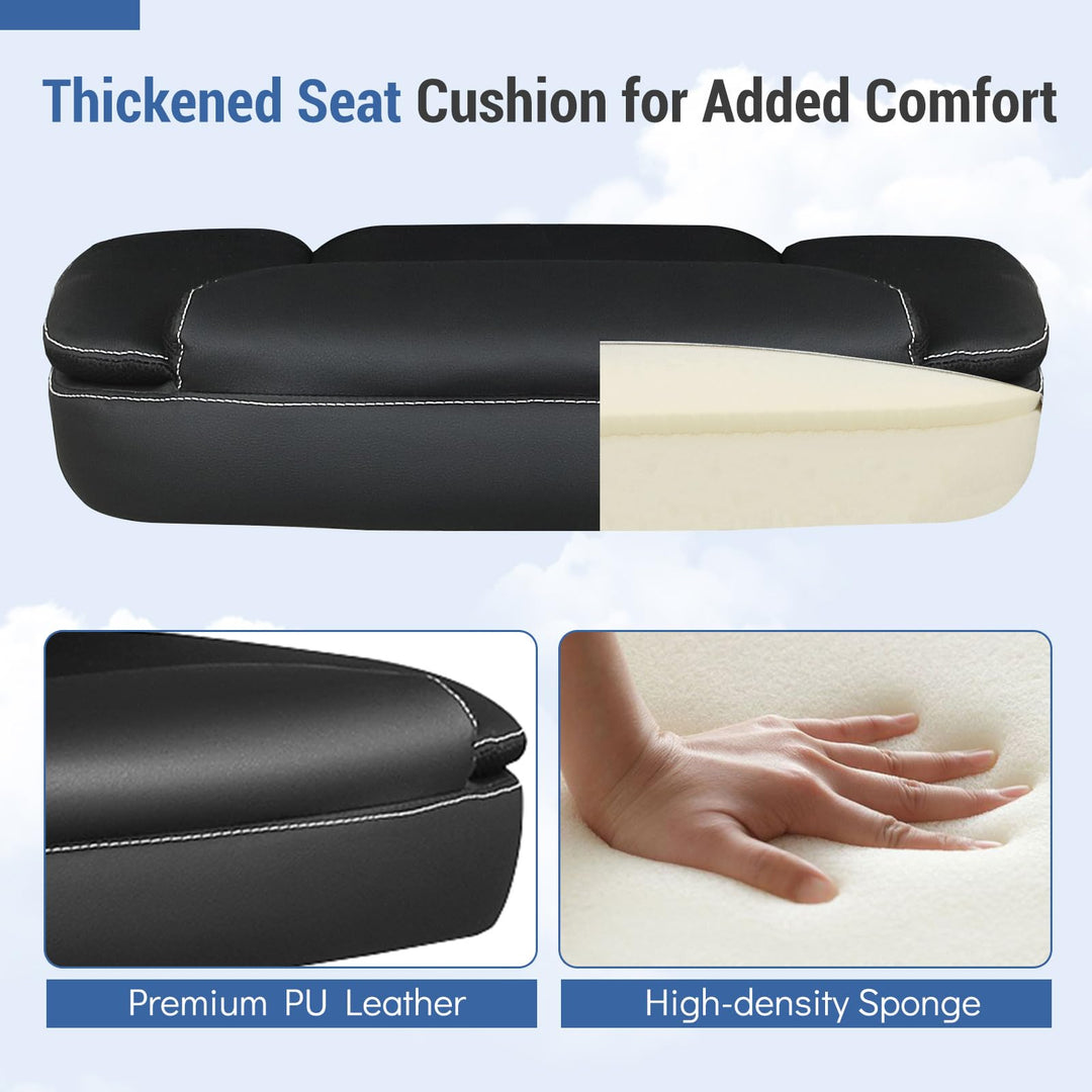 Giantex Leather Ergonomic Computer Desk Chair with Rocking Function &amp; Adjustable Height