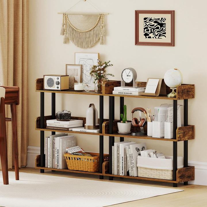 Giantex 3-Tier Bookshelf | 3 Shelf Bookcase for Living Room Bedroom Study