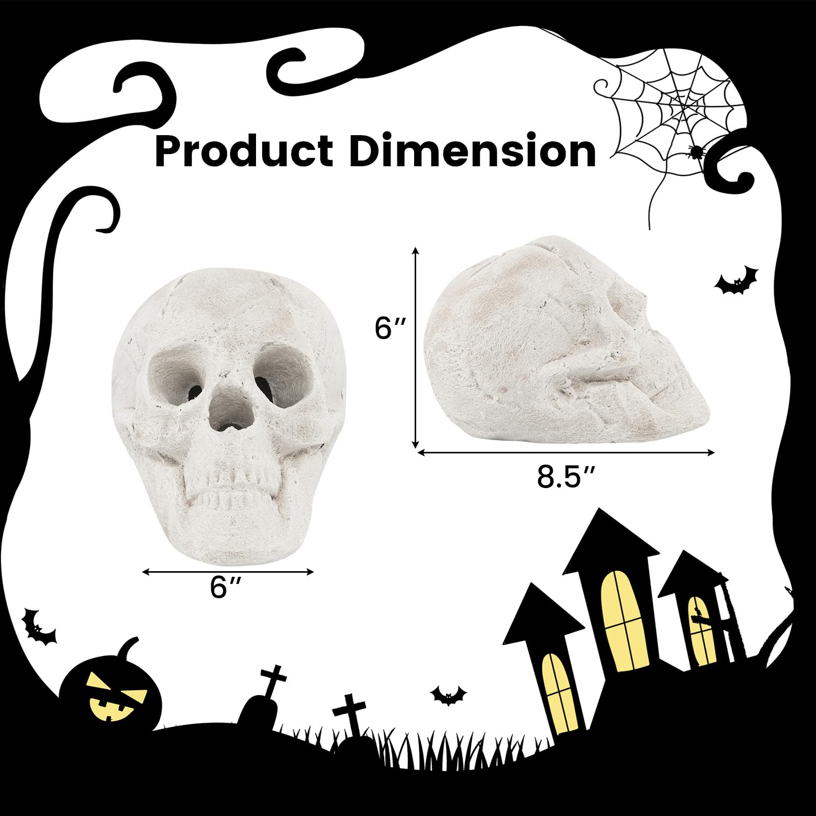 Giantex Ceramic Skulls for Fire Pit