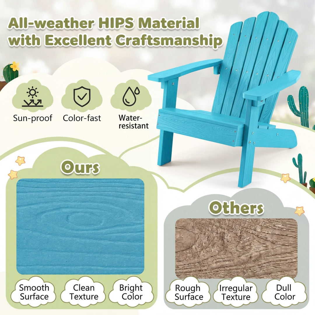 Giantex Kids Adirondack Chair, All-Weather HIPS Children&