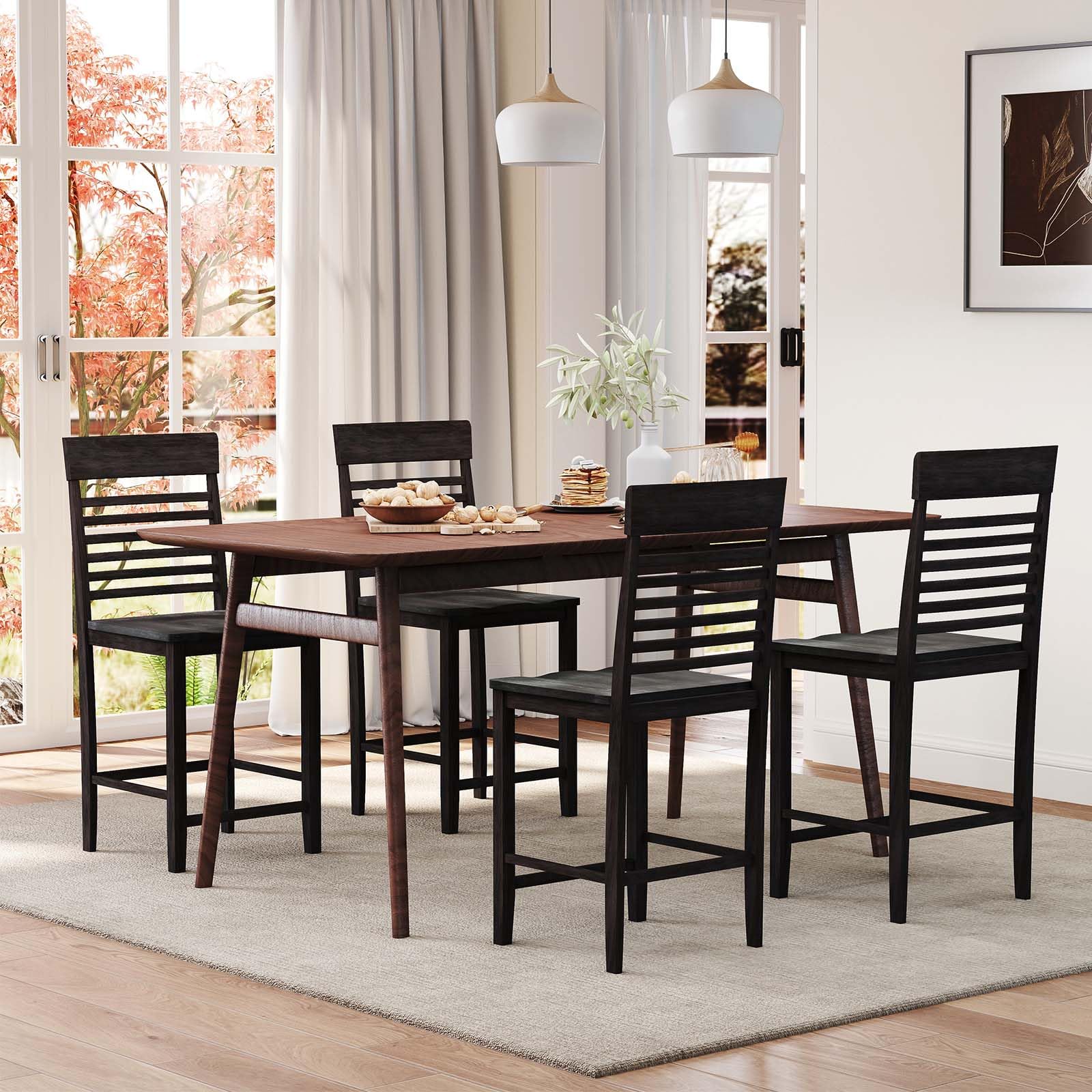 Giantex Counter Height Bar Stools Set of 2/4