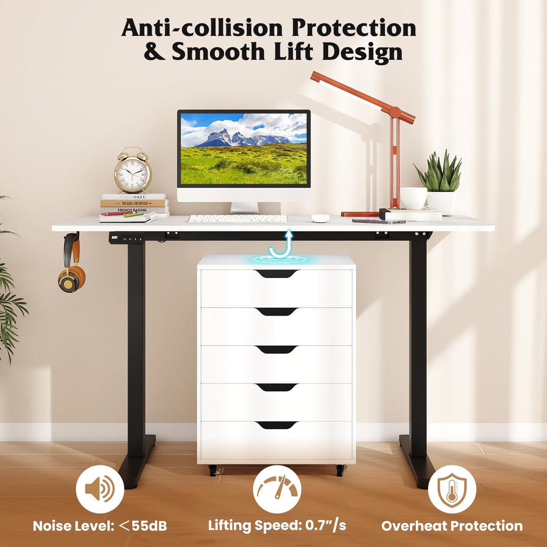 Giantex Electric Standing Desk 48" x 24" Height Adjustable Sit Stand Computer Workstation