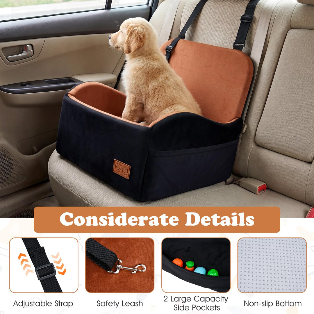 Giantex Orthopedic Dog Car Seat for Small Dogs up to 35 lbs (21&