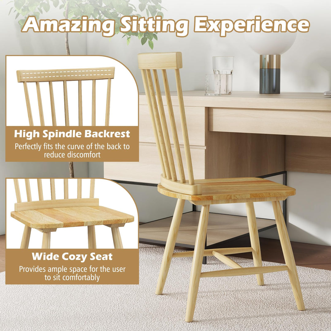 Giantex Wood Dining Chairs Set