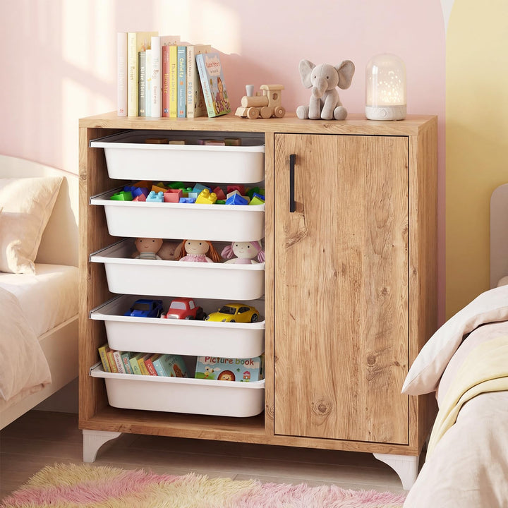 Giantex Buffet Cabinet Sideboard with Plastic Storage Drawer