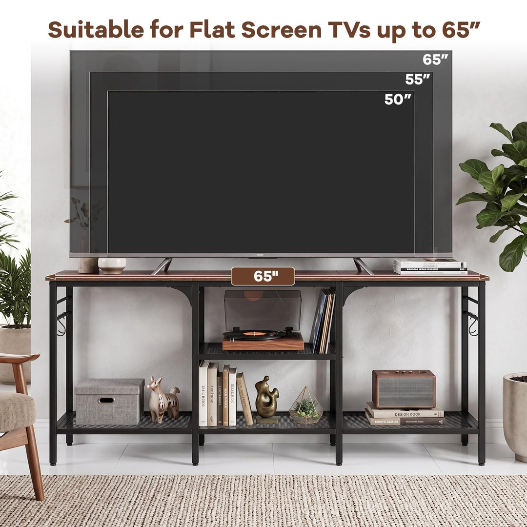 Giantex 3-Tier TV Stand for TVs up to 65 Inch with Open Storage Shelves