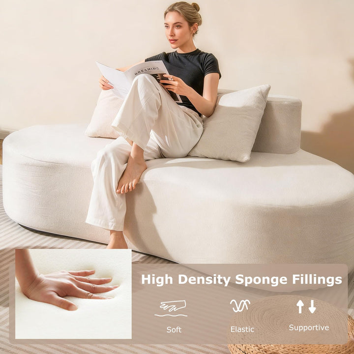 Giantex 78.5" Sofa Couch, Upholstered Loveseat