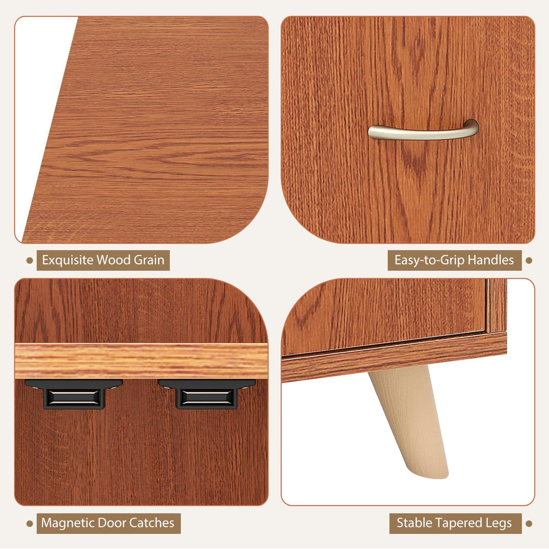 Giantex 36 Inch Sideboard Buffet Cabinet with Open Compartment