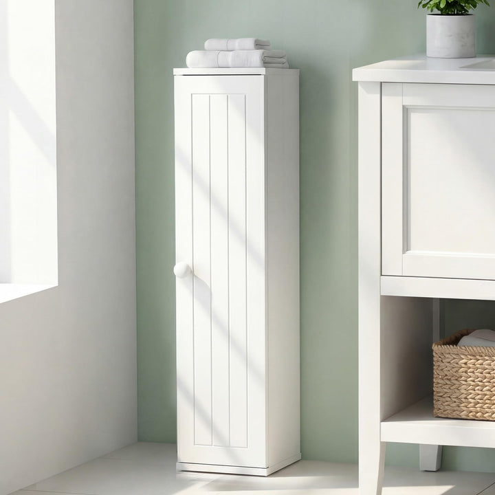 Giantex Small Bathroom Storage Cabinet with Door and Removable Shelves
