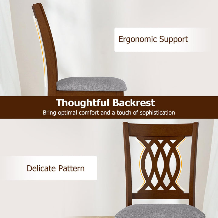 Giantex Upholstered Dining Chairs Set of 2/4 for Kitchen
