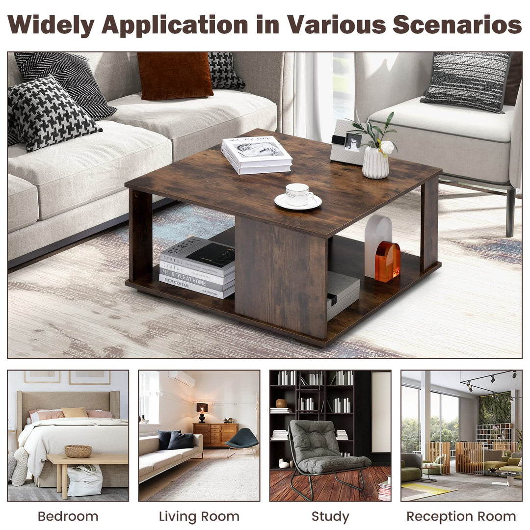 Giantex 32” Square Coffee Table
