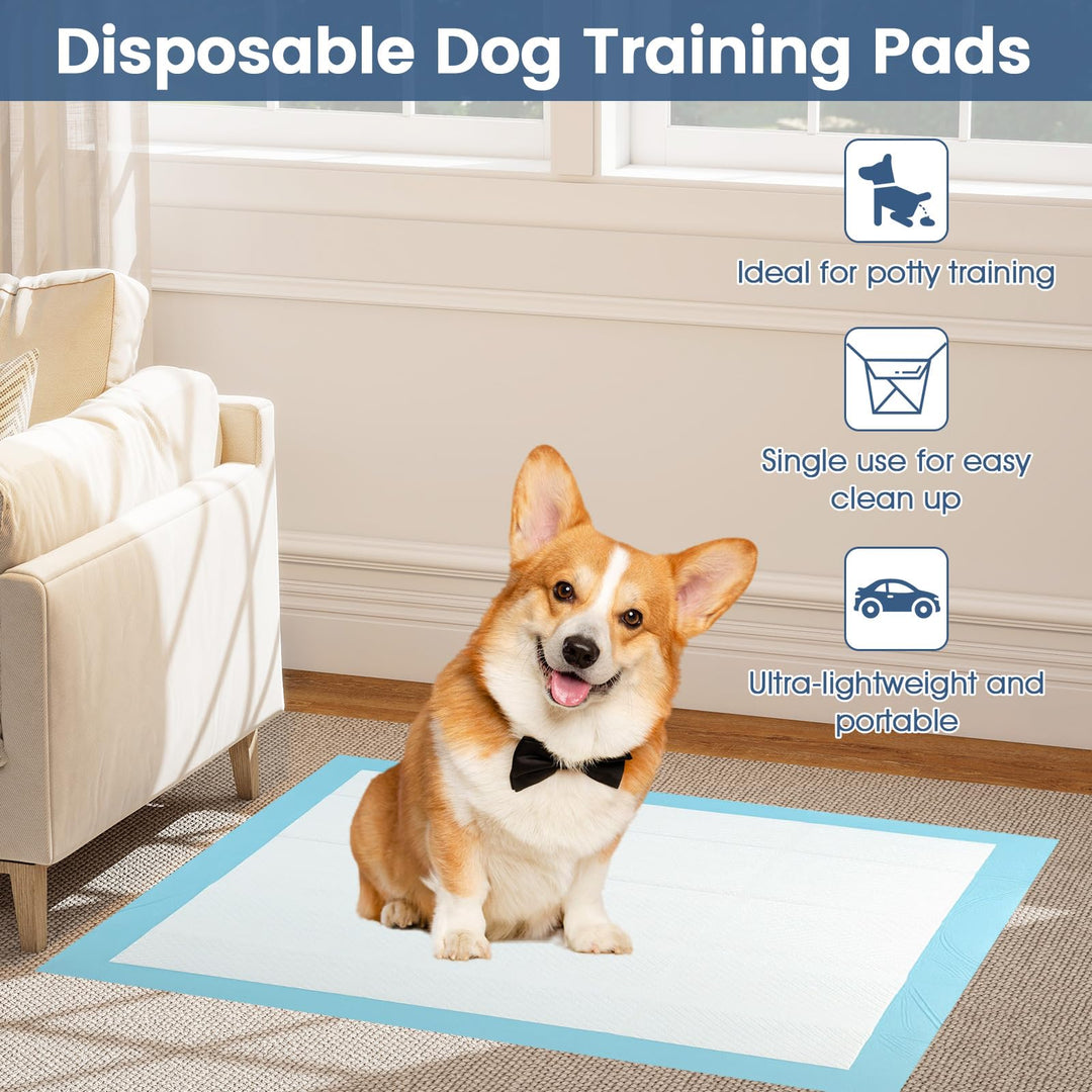 Giantex Dog Pee Pads 150/300 Count 36" x 24" Large Training Pads for Dogs