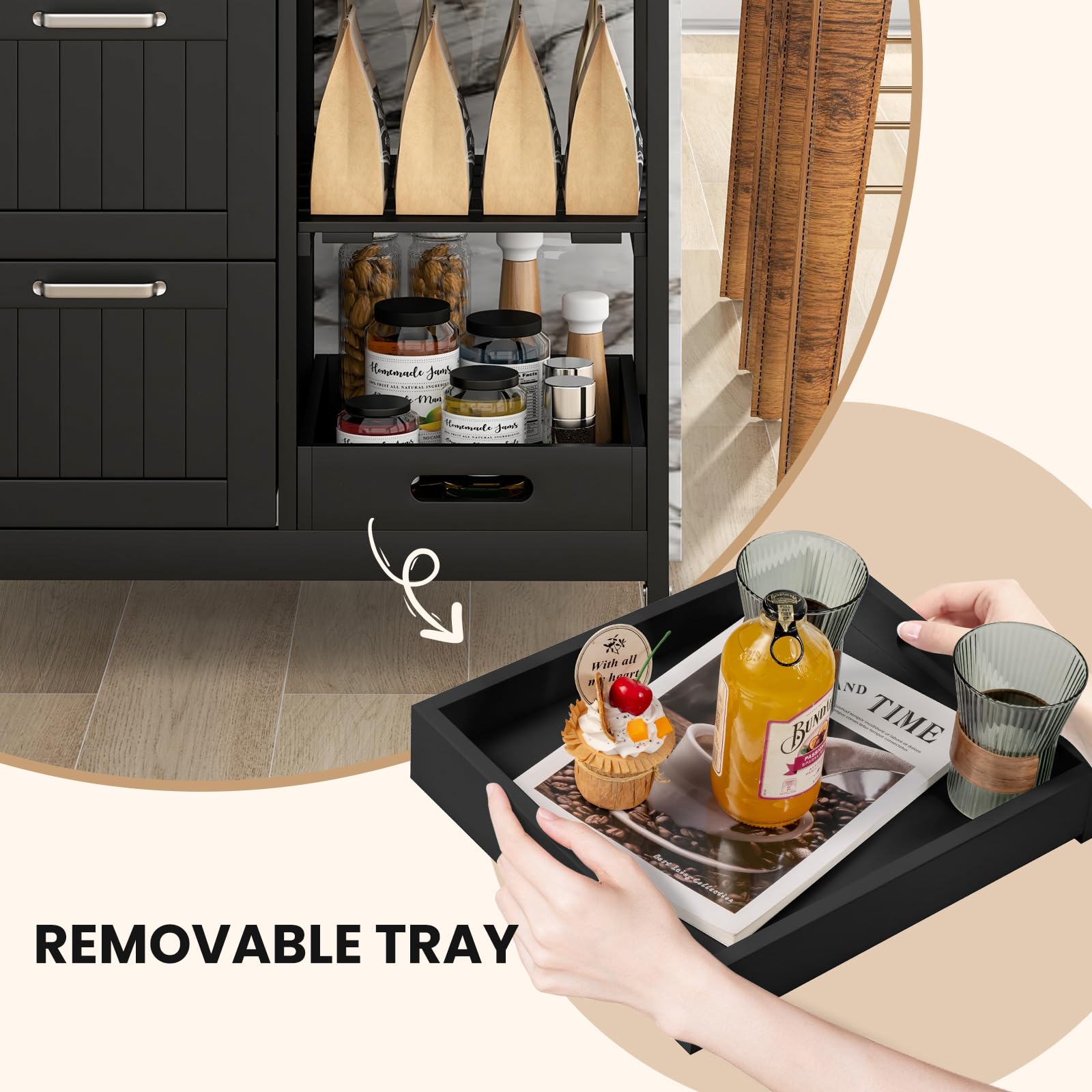 Giantex Kitchen Island Cart on Wheels