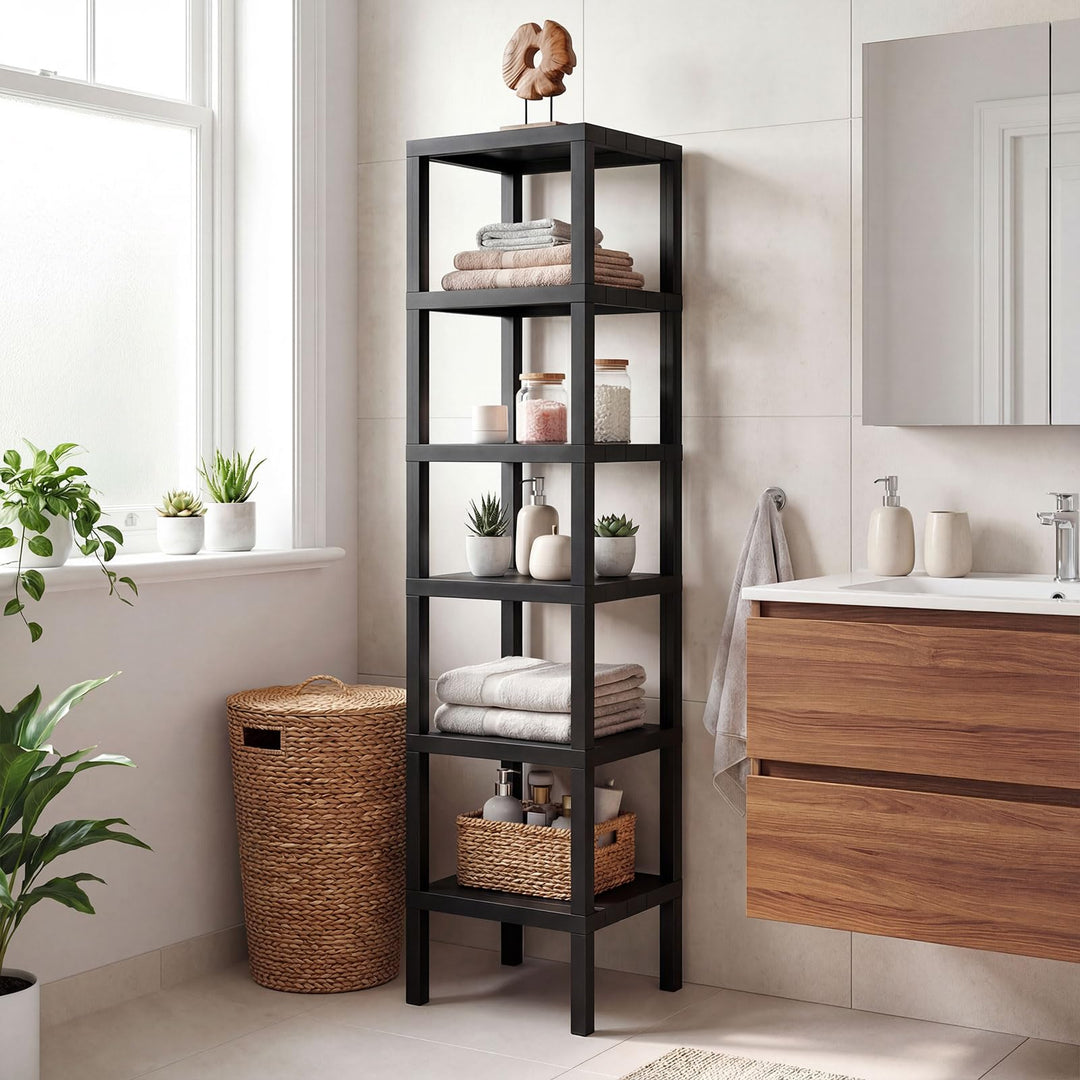Giantex 6-Tier Plastic Modular Storage Shelves