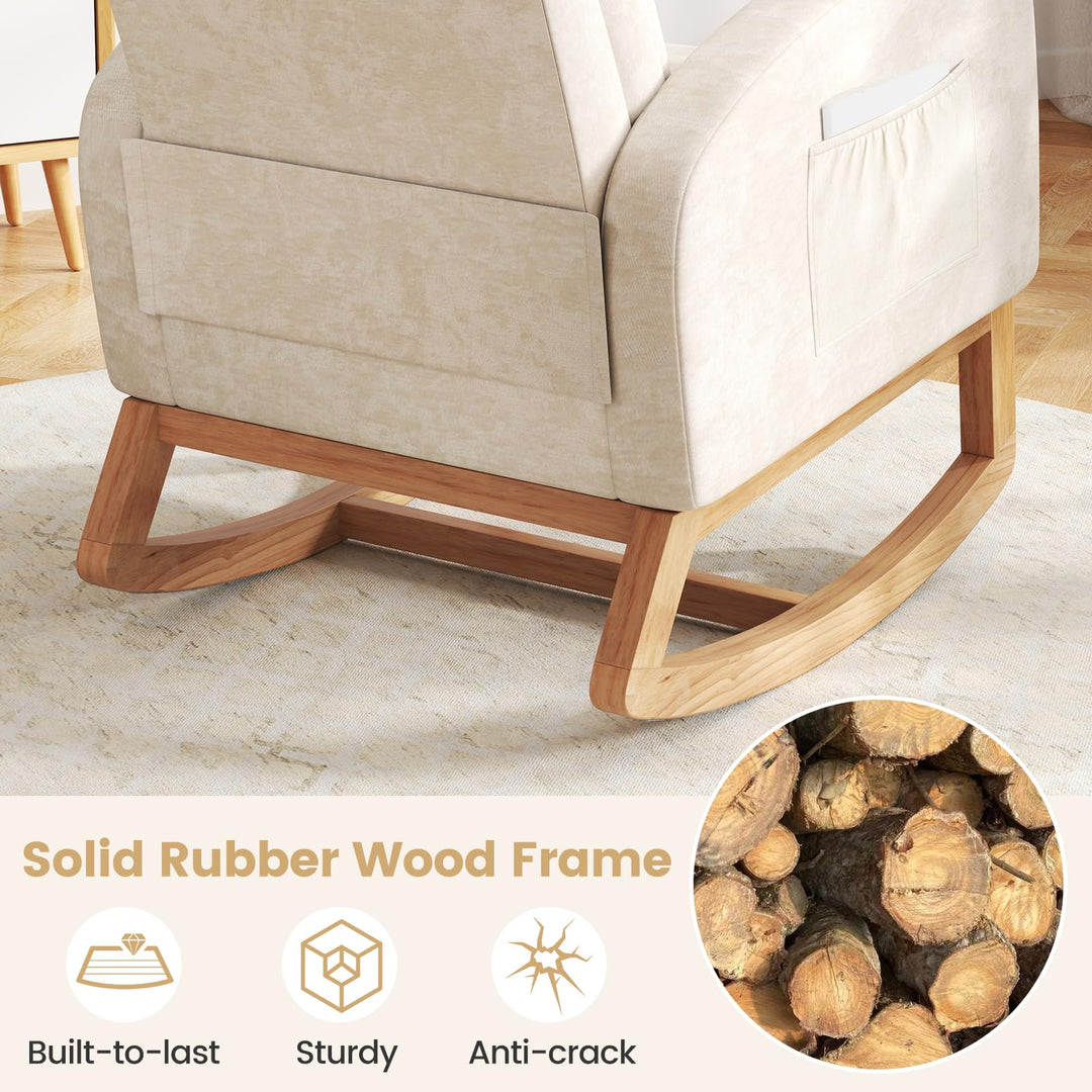 Giantex Rocking Chair Nursery for Living Room