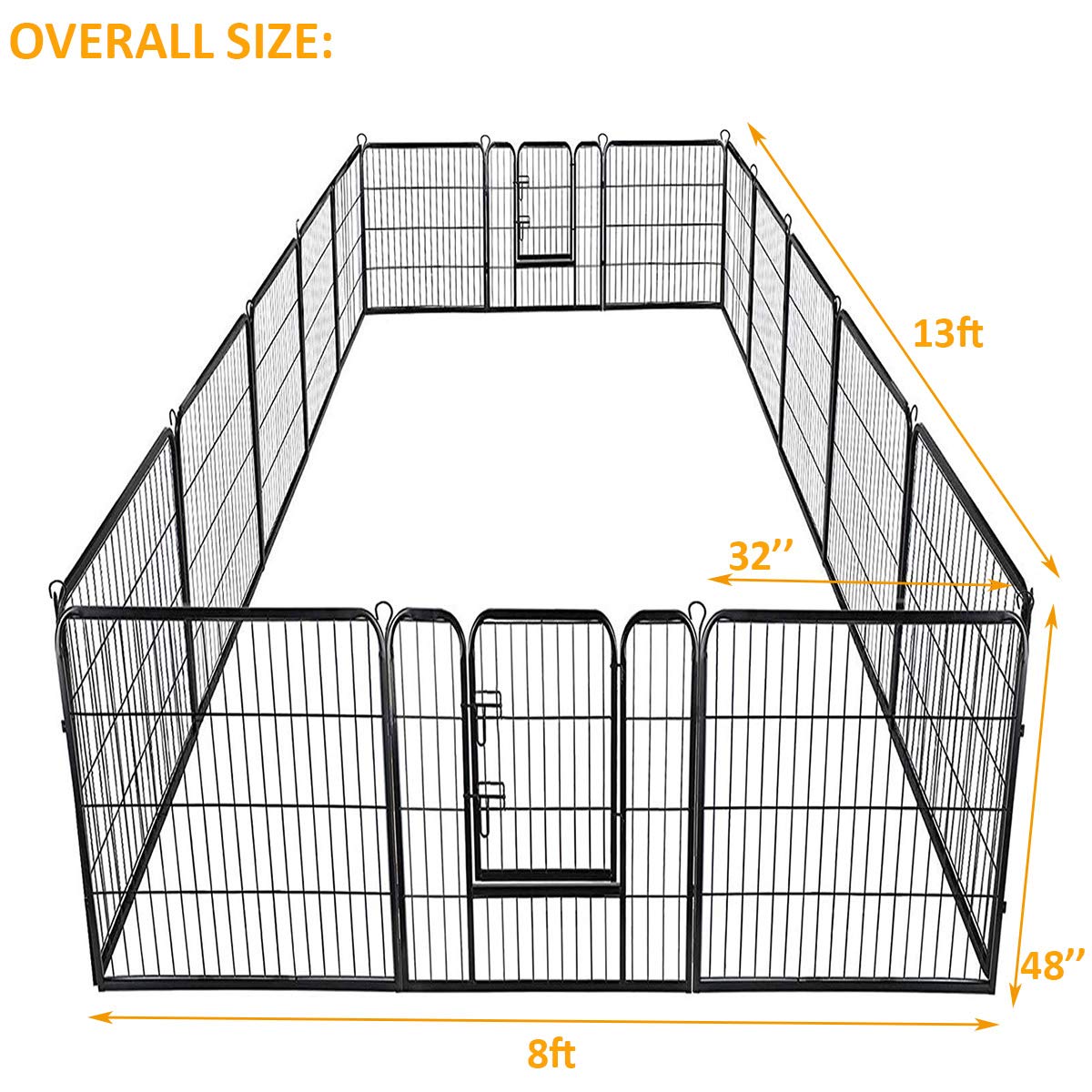 Giantex 48 inch Dog Playpen with Door (16 pannels)