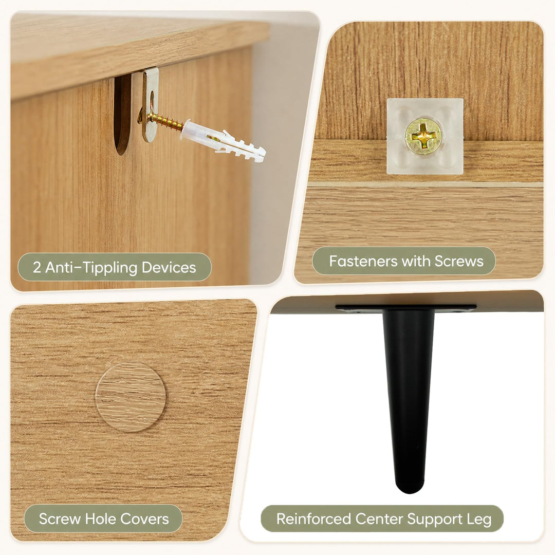 GIANTEX 4-Cube Bookshelf with Metal Legs for Living Room &amp; Home Office