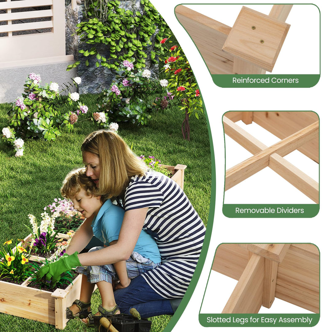 Giantex Wooden Raised Garden Bed