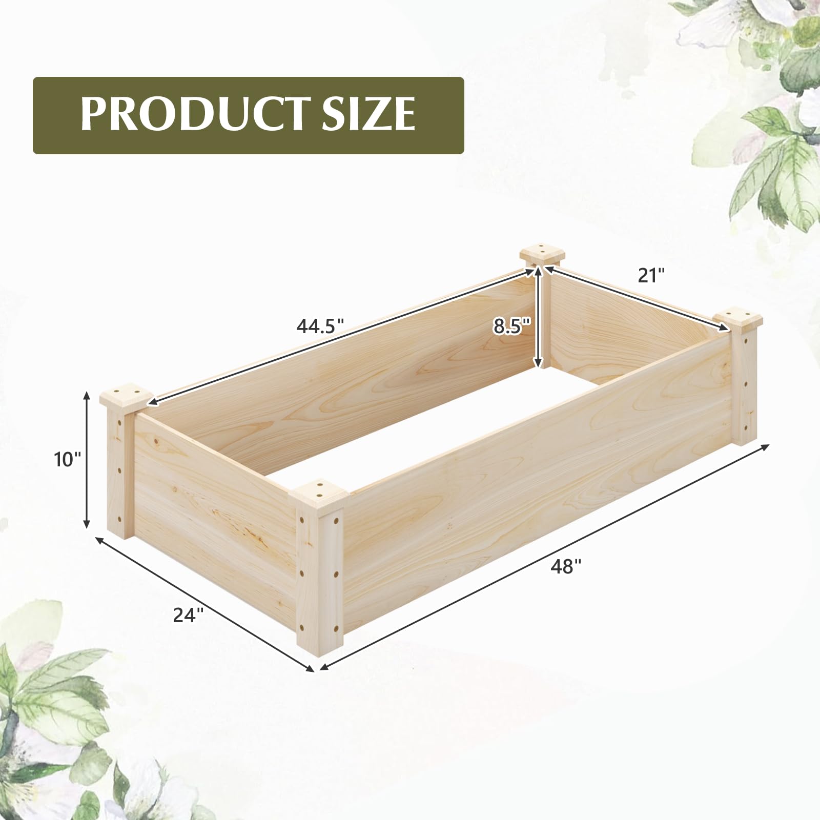 Giantex Wooden Raised Garden Bed