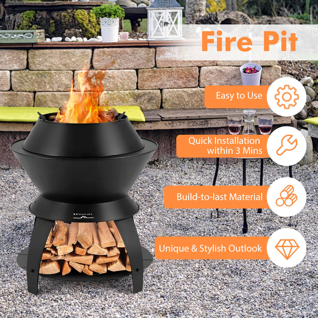 Home Depot Table Around Solo Stove Fire Pit TIKI 20 Smokeless