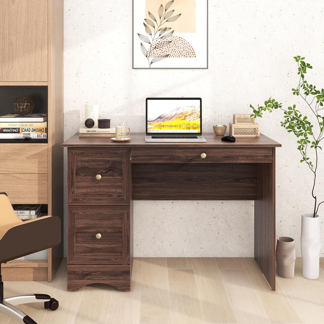 Giantex Computer Desk with 2 Drawers