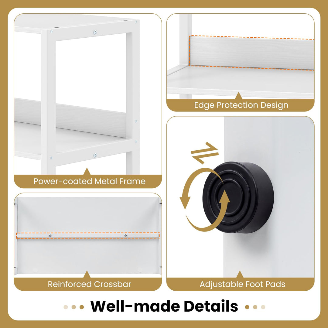 Giantex Desktop Bookshelf for Home Office Kitchen Dorm