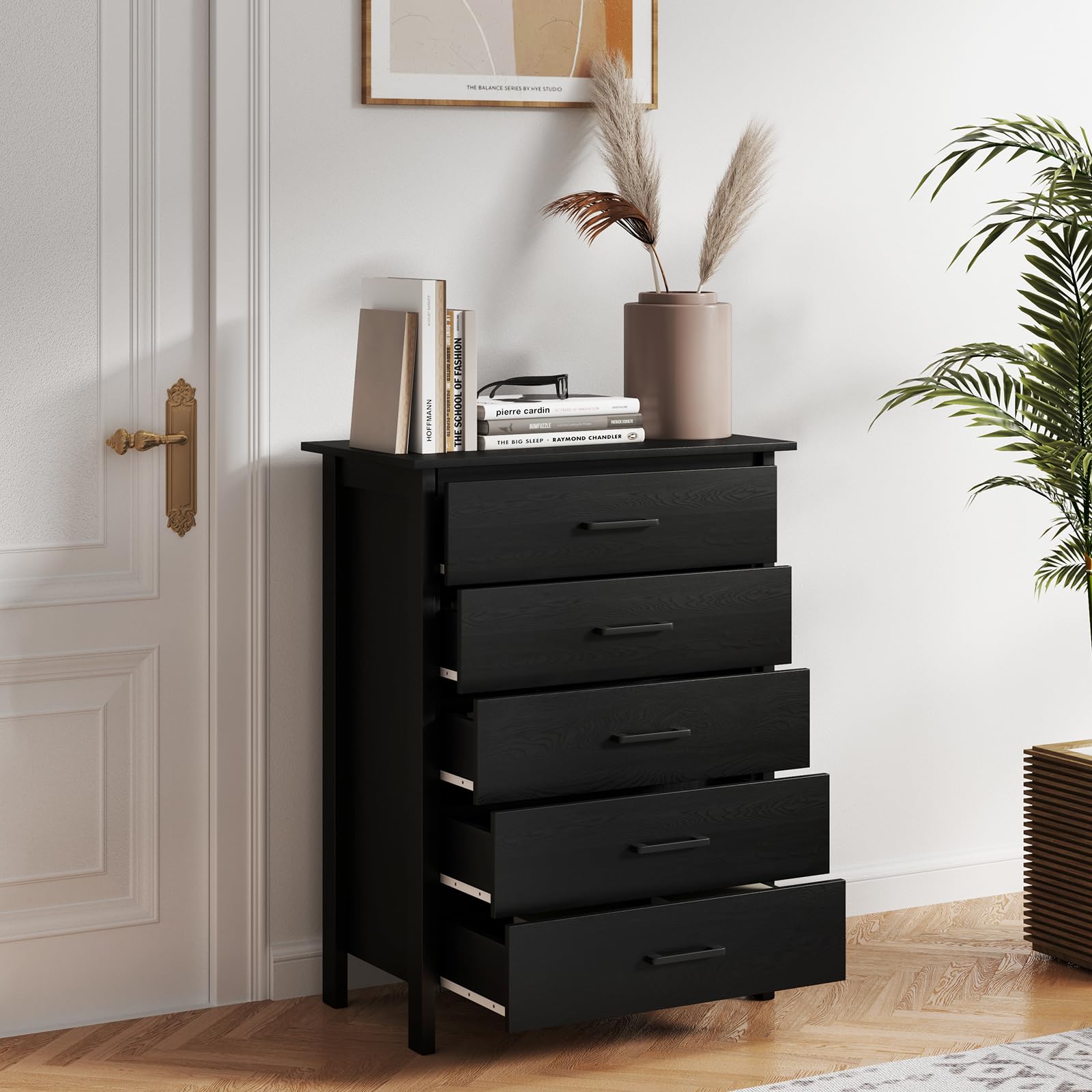 Giantex 5-Drawer Dresser for Bedroom, 41.5" Storage Cabinet with 5 Drawers