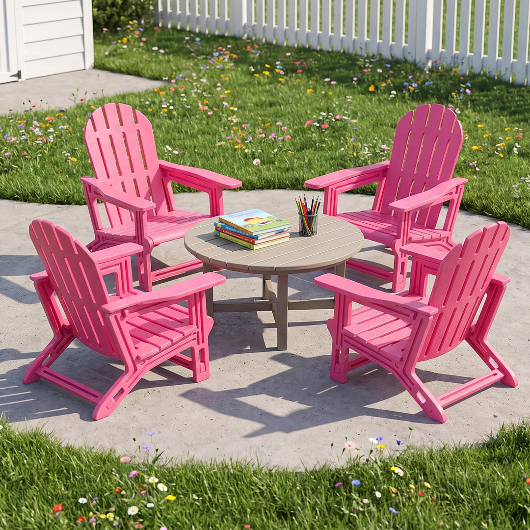GIANTEX Kids Adirondack Chair | Kids Beach Chair for Age 3+ (1/2/4)