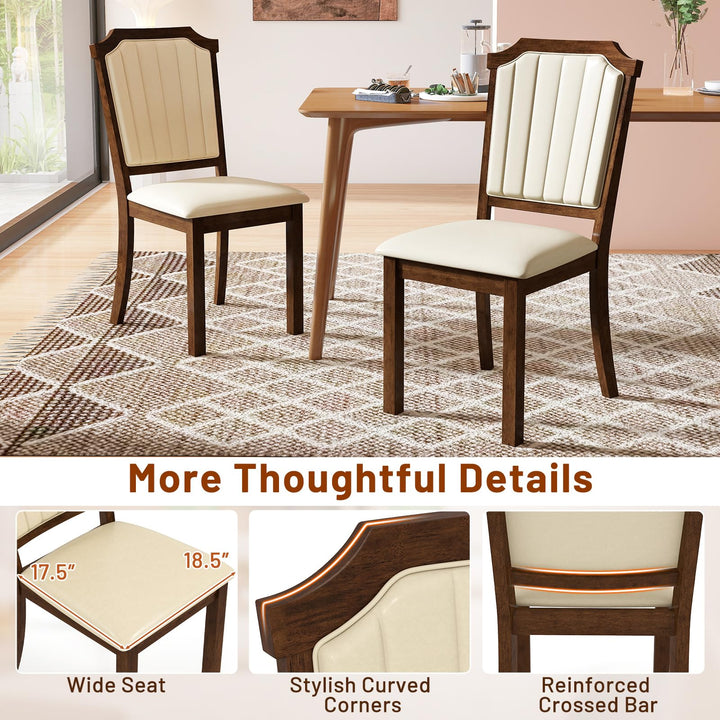 Giantex Upholstered Dining Chairs Set of 2/4