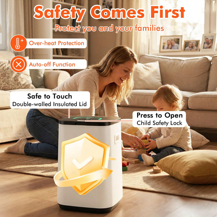 Giantex 23L Large Hot Towel Heater with Rapid Heating and Adjustable Timer